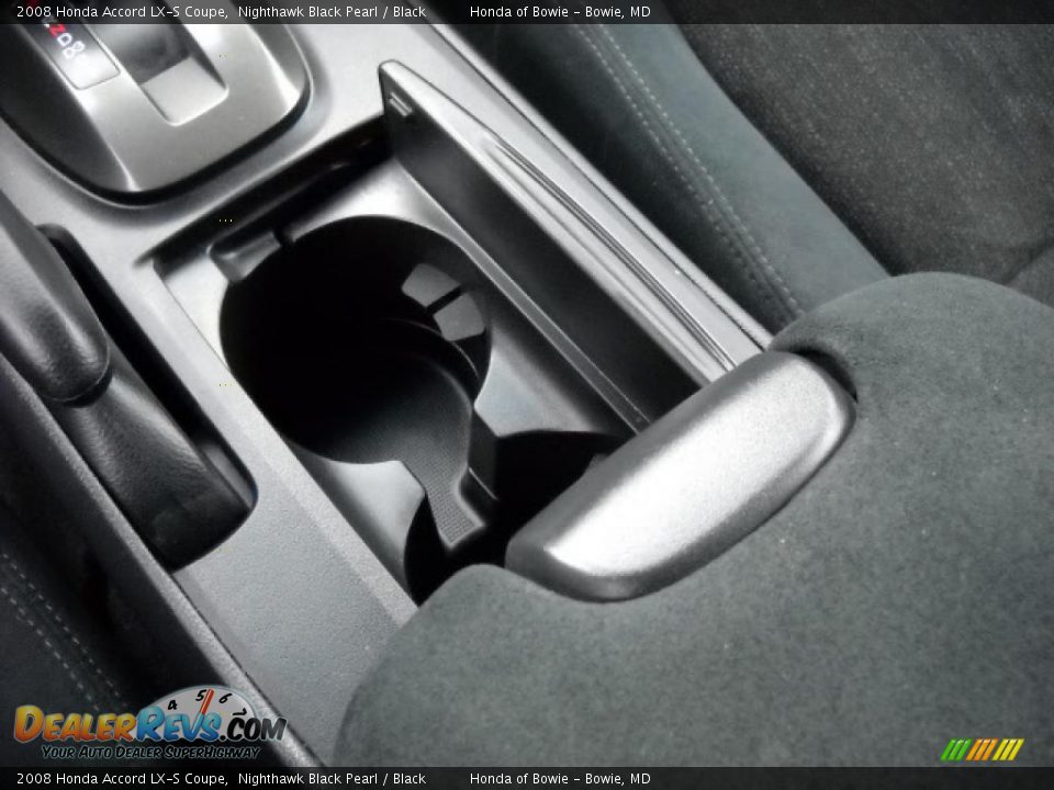 2008 Honda Accord LX-S Coupe Nighthawk Black Pearl / Black Photo #15