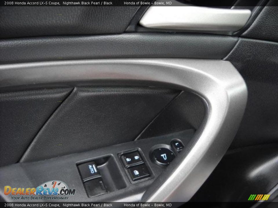 2008 Honda Accord LX-S Coupe Nighthawk Black Pearl / Black Photo #17
