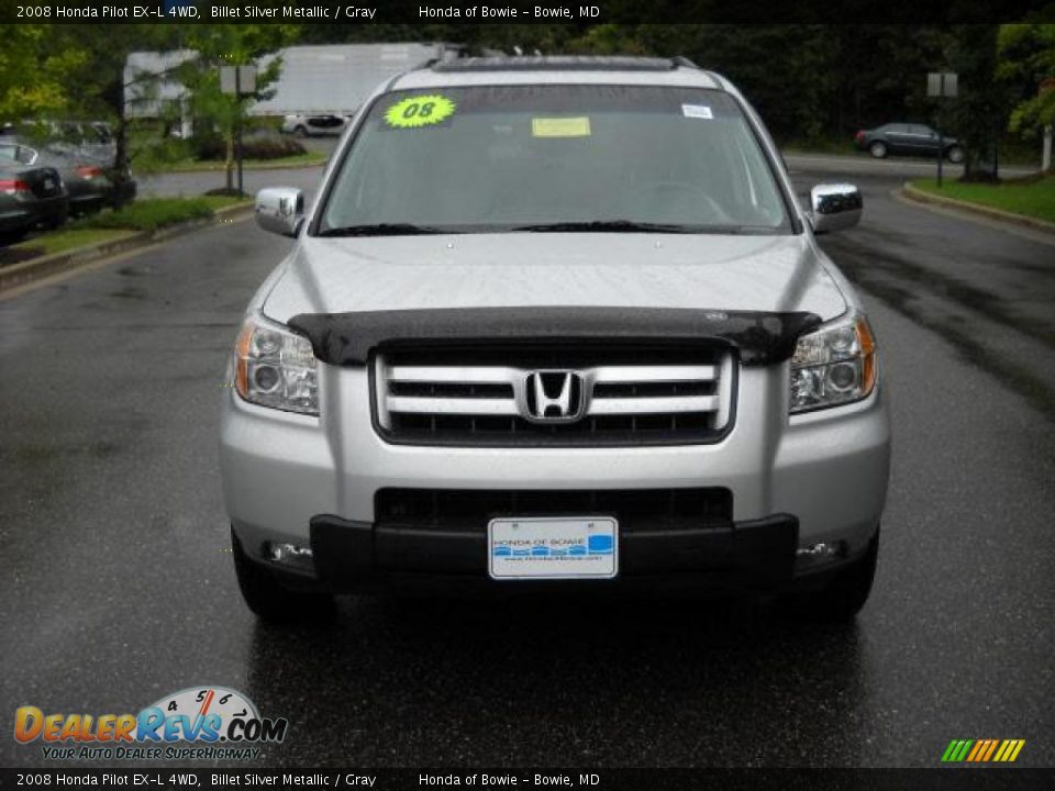 2008 Honda Pilot EX-L 4WD Billet Silver Metallic / Gray Photo #8
