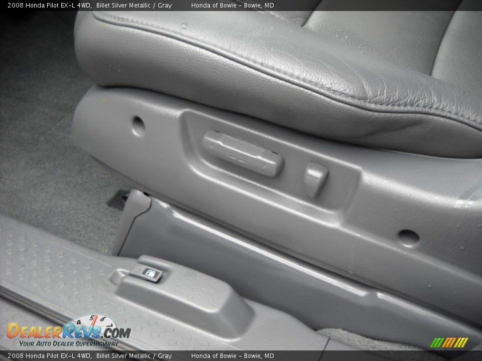 2008 Honda Pilot EX-L 4WD Billet Silver Metallic / Gray Photo #12