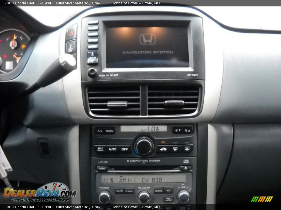2008 Honda Pilot EX-L 4WD Billet Silver Metallic / Gray Photo #14