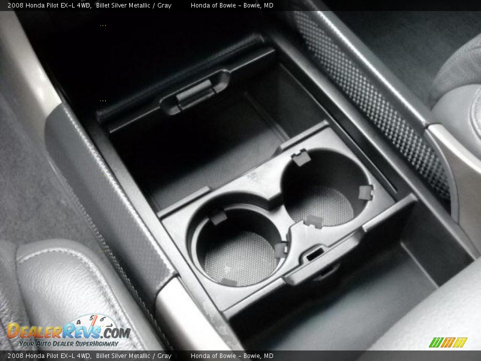 2008 Honda Pilot EX-L 4WD Billet Silver Metallic / Gray Photo #15