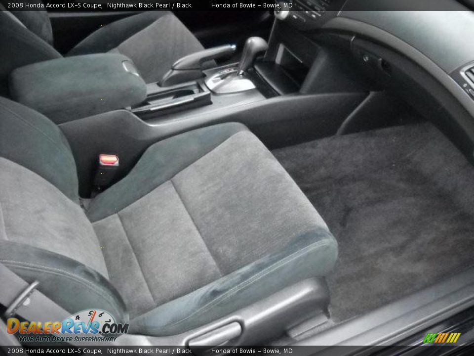 2008 Honda Accord LX-S Coupe Nighthawk Black Pearl / Black Photo #18