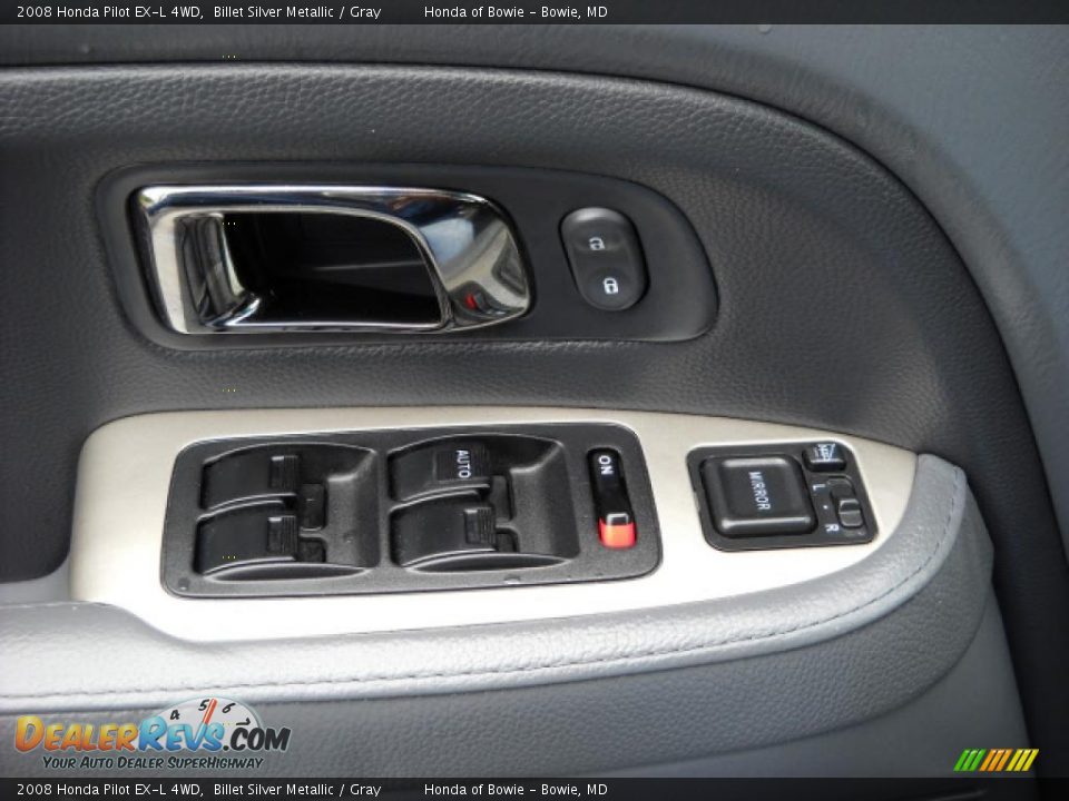 2008 Honda Pilot EX-L 4WD Billet Silver Metallic / Gray Photo #18