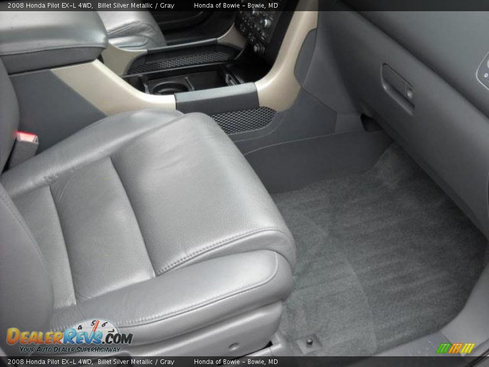 2008 Honda Pilot EX-L 4WD Billet Silver Metallic / Gray Photo #19