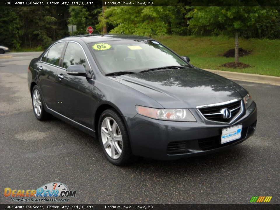 2005 Acura TSX Sedan Carbon Gray Pearl / Quartz Photo #1
