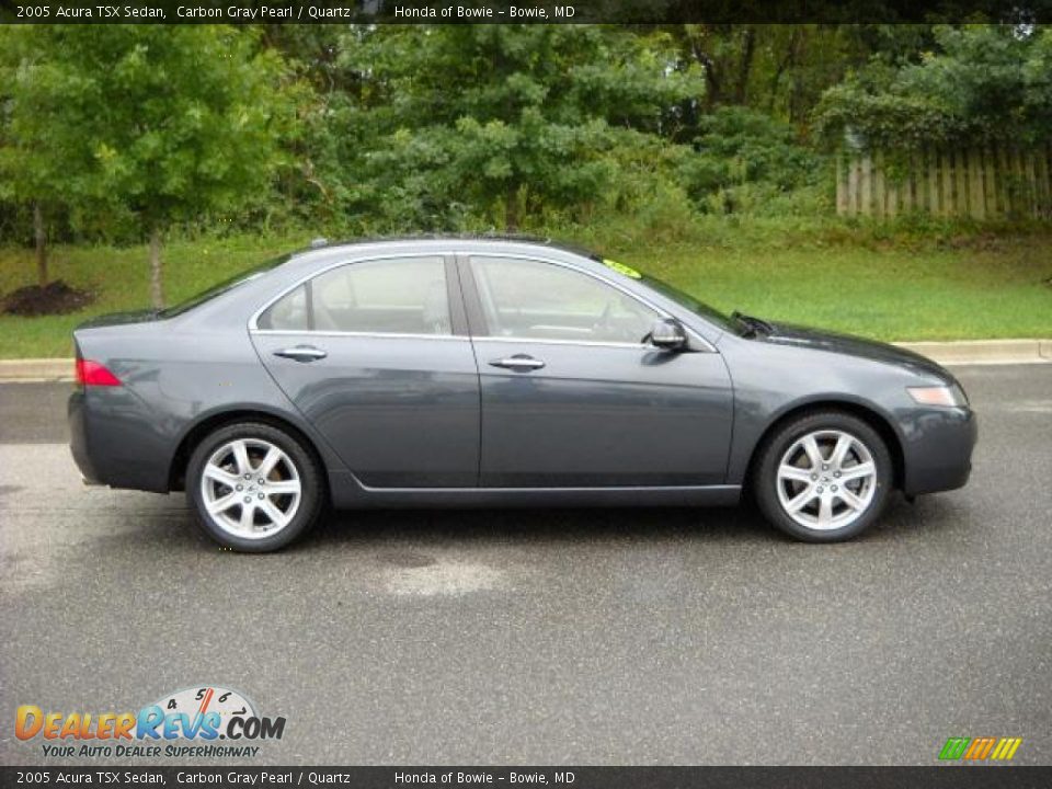 2005 Acura TSX Sedan Carbon Gray Pearl / Quartz Photo #2