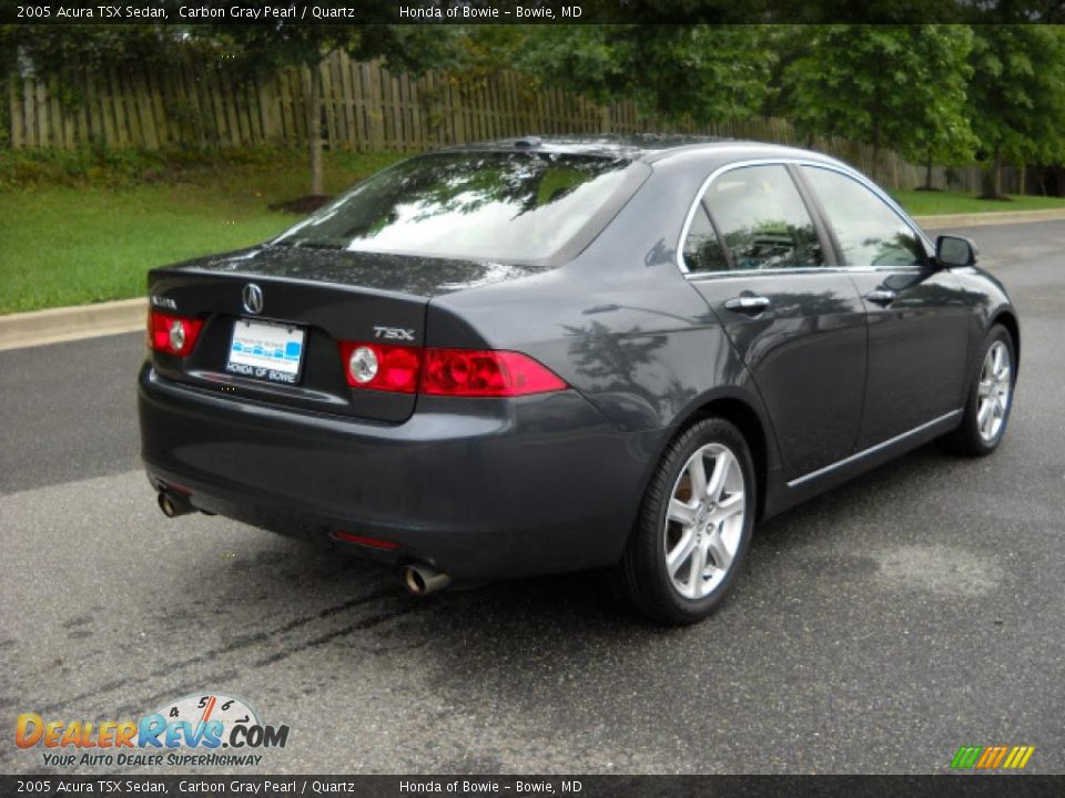 2005 Acura TSX Sedan Carbon Gray Pearl / Quartz Photo #3