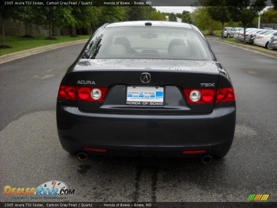 2005 Acura TSX Sedan Carbon Gray Pearl / Quartz Photo #4