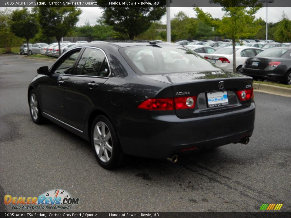 2005 Acura TSX Sedan Carbon Gray Pearl / Quartz Photo #5