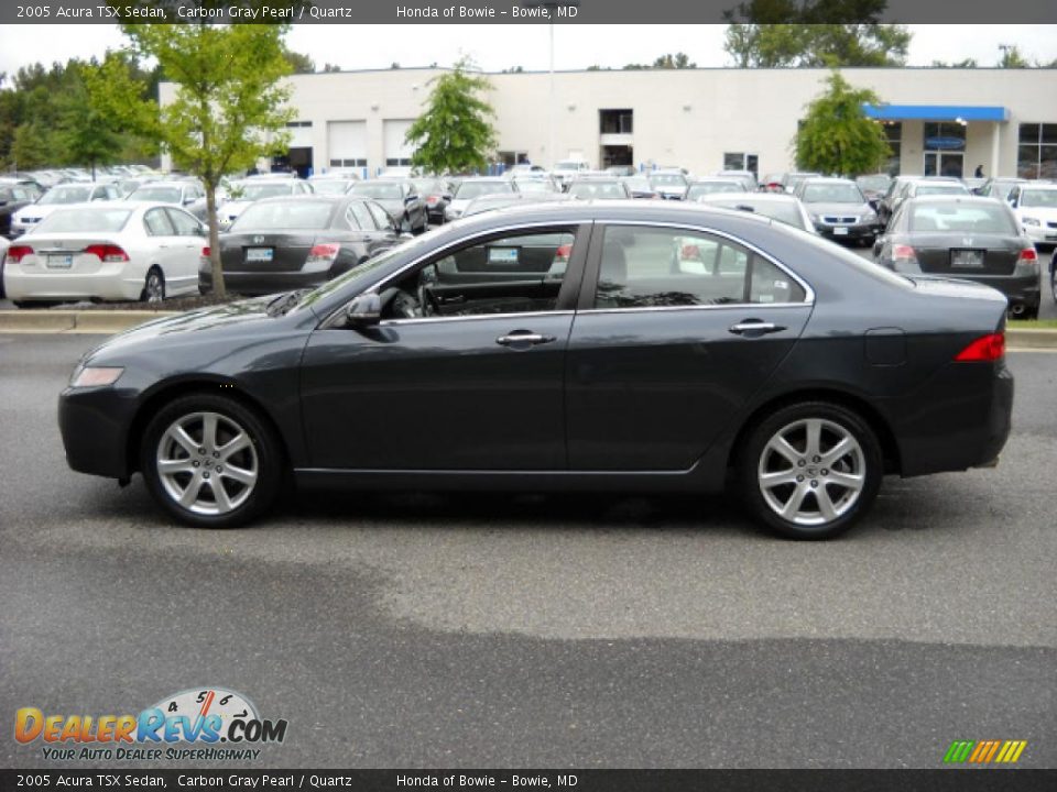 2005 Acura TSX Sedan Carbon Gray Pearl / Quartz Photo #6