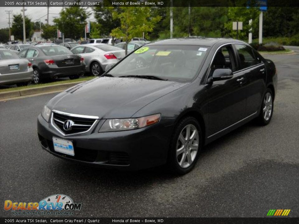 2005 Acura TSX Sedan Carbon Gray Pearl / Quartz Photo #7