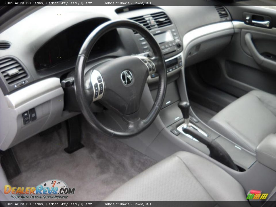 2005 Acura TSX Sedan Carbon Gray Pearl / Quartz Photo #11