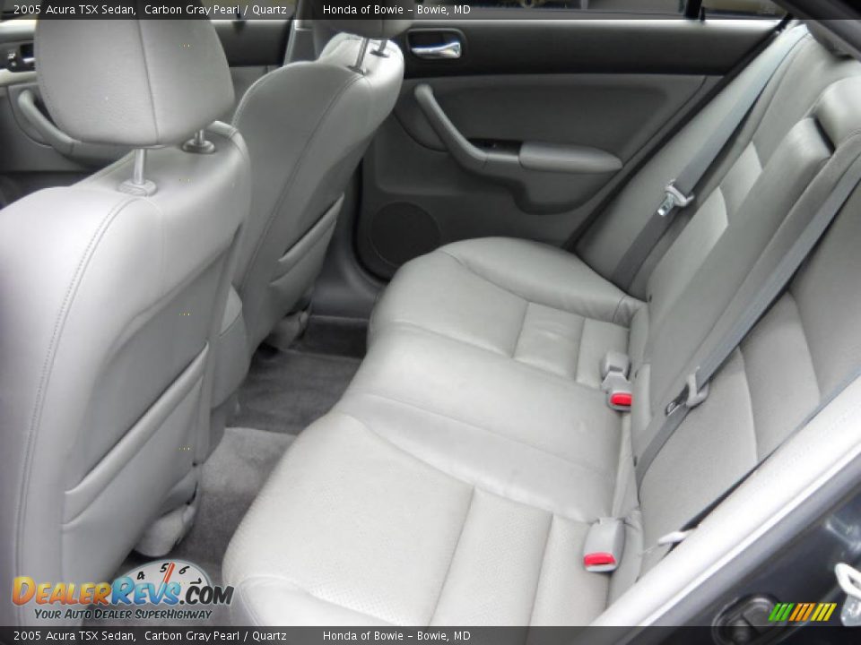 2005 Acura TSX Sedan Carbon Gray Pearl / Quartz Photo #12