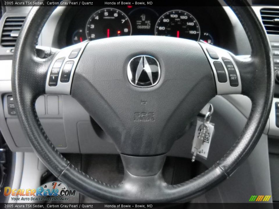 2005 Acura TSX Sedan Carbon Gray Pearl / Quartz Photo #16