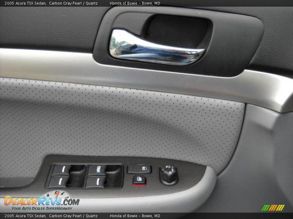 2005 Acura TSX Sedan Carbon Gray Pearl / Quartz Photo #18