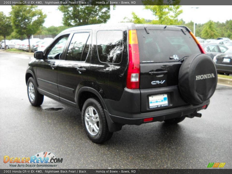 2003 Honda CR-V EX 4WD Nighthawk Black Pearl / Black Photo #5