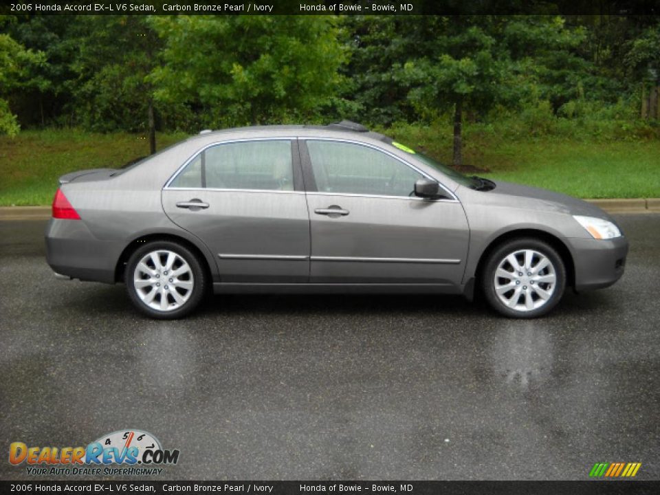 2006 Honda Accord EX-L V6 Sedan Carbon Bronze Pearl / Ivory Photo #2