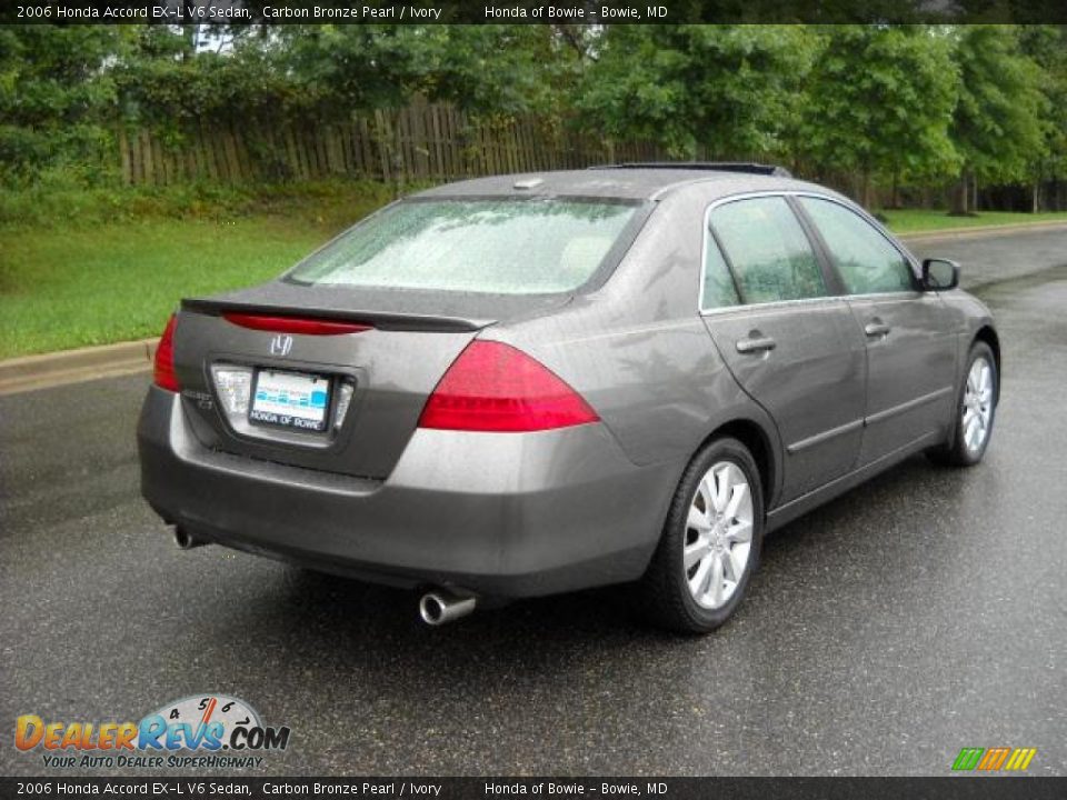 2006 Honda Accord EX-L V6 Sedan Carbon Bronze Pearl / Ivory Photo #3