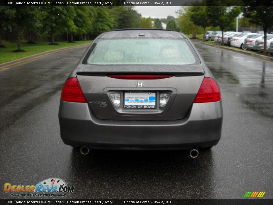 2006 Honda Accord EX-L V6 Sedan Carbon Bronze Pearl / Ivory Photo #4