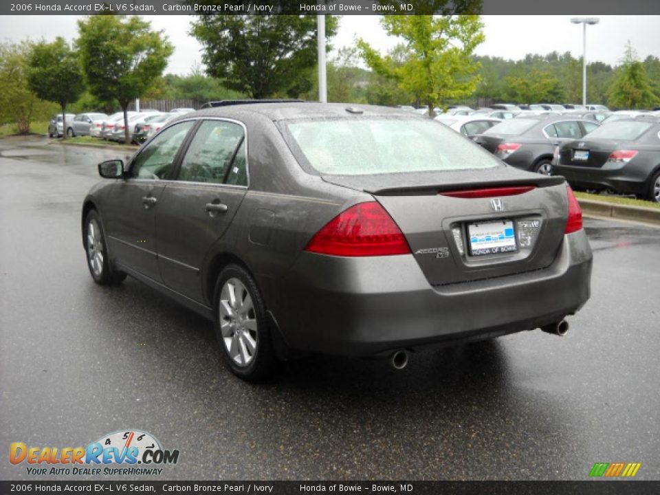 2006 Honda Accord EX-L V6 Sedan Carbon Bronze Pearl / Ivory Photo #5
