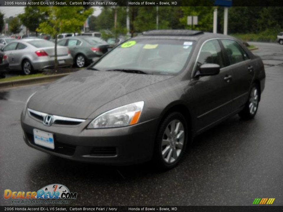 2006 Honda Accord EX-L V6 Sedan Carbon Bronze Pearl / Ivory Photo #7