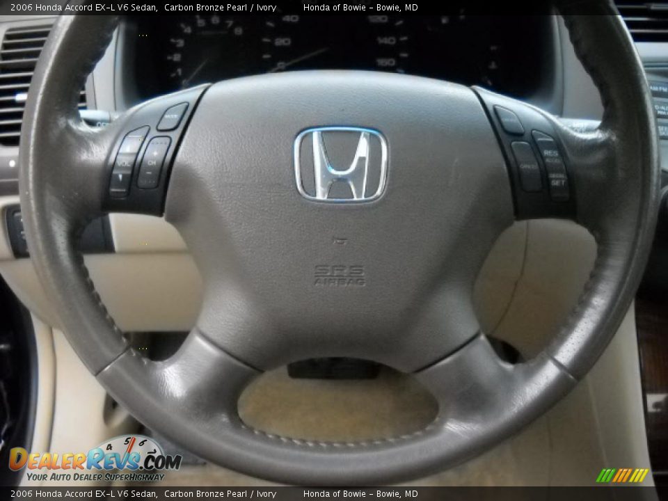 2006 Honda Accord EX-L V6 Sedan Carbon Bronze Pearl / Ivory Photo #15