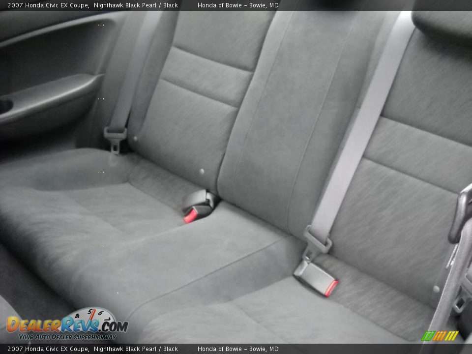 2007 Honda Civic EX Coupe Nighthawk Black Pearl / Black Photo #12