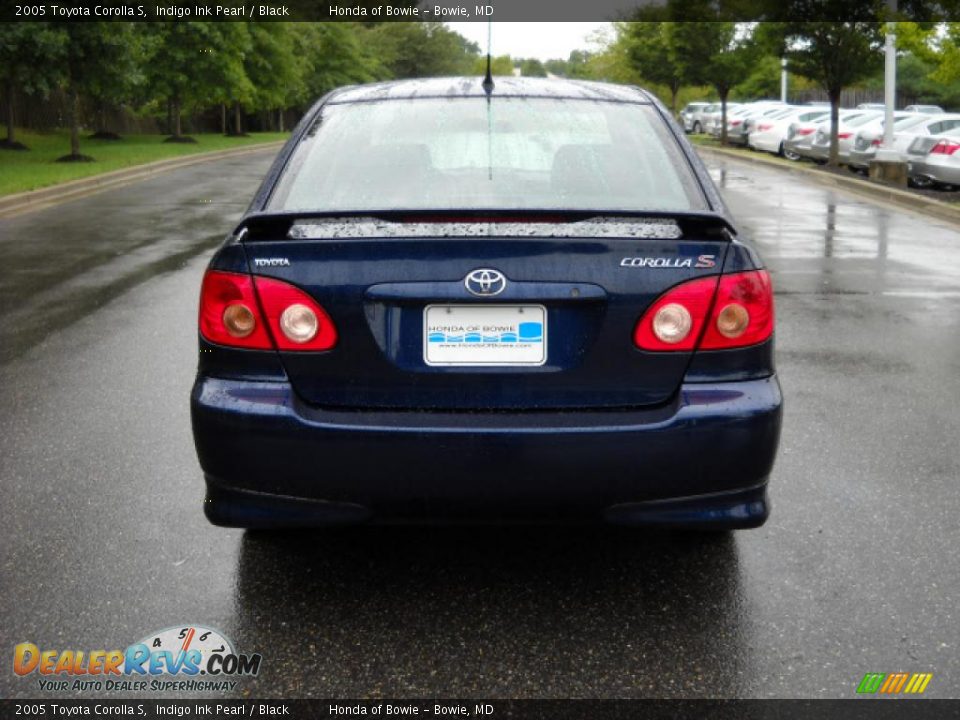 2005 Toyota Corolla S Indigo Ink Pearl / Black Photo #4