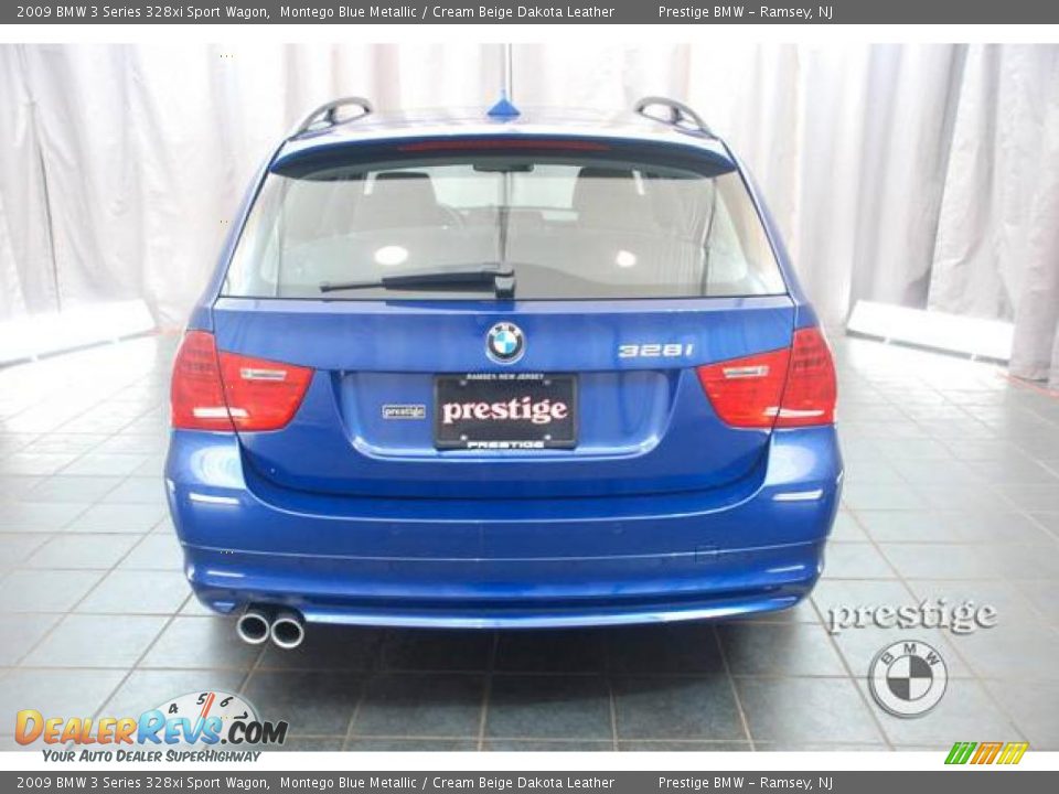 2009 BMW 3 Series 328xi Sport Wagon Montego Blue Metallic / Cream Beige Dakota Leather Photo #2