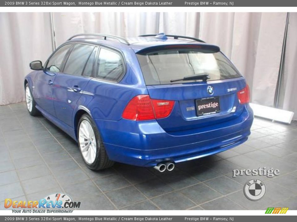 2009 BMW 3 Series 328xi Sport Wagon Montego Blue Metallic / Cream Beige Dakota Leather Photo #3