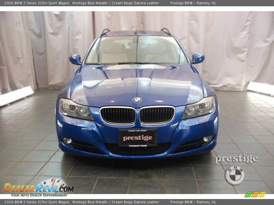 2009 BMW 3 Series 328xi Sport Wagon Montego Blue Metallic / Cream Beige Dakota Leather Photo #6