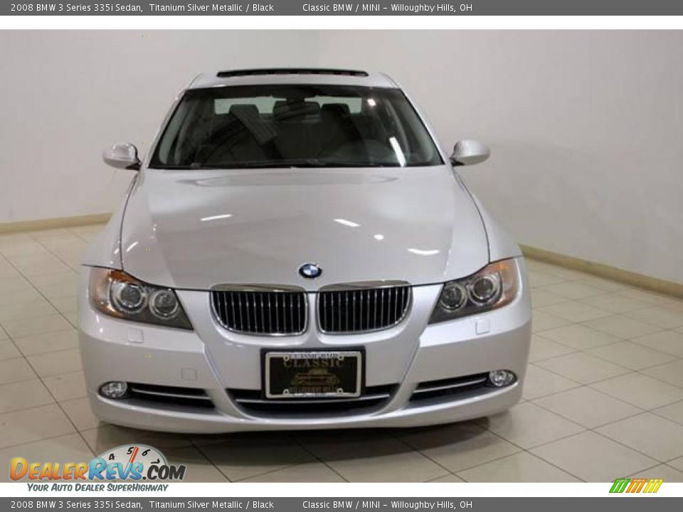 2008 BMW 3 Series 335i Sedan Titanium Silver Metallic / Black Photo #2