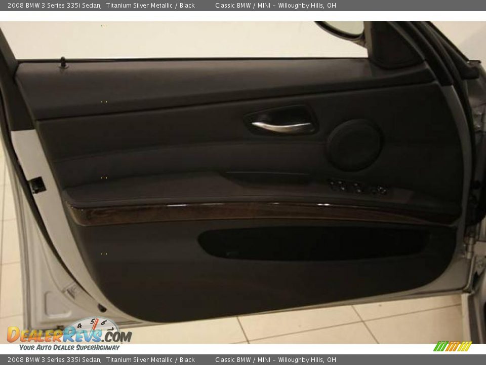 2008 BMW 3 Series 335i Sedan Titanium Silver Metallic / Black Photo #8