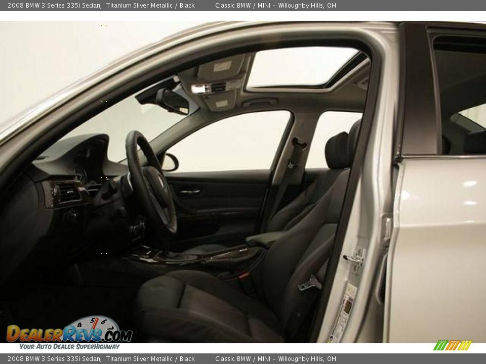 2008 BMW 3 Series 335i Sedan Titanium Silver Metallic / Black Photo #11