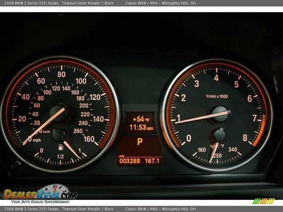 2008 BMW 3 Series 335i Sedan Titanium Silver Metallic / Black Photo #14