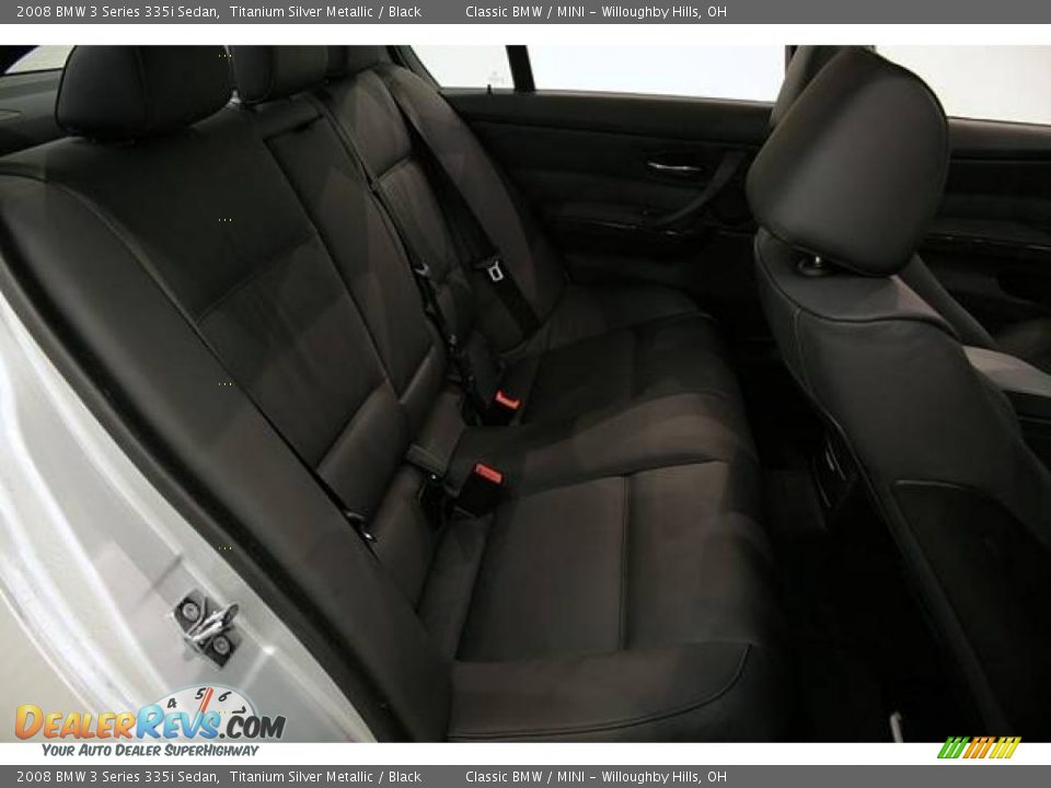 2008 BMW 3 Series 335i Sedan Titanium Silver Metallic / Black Photo #18