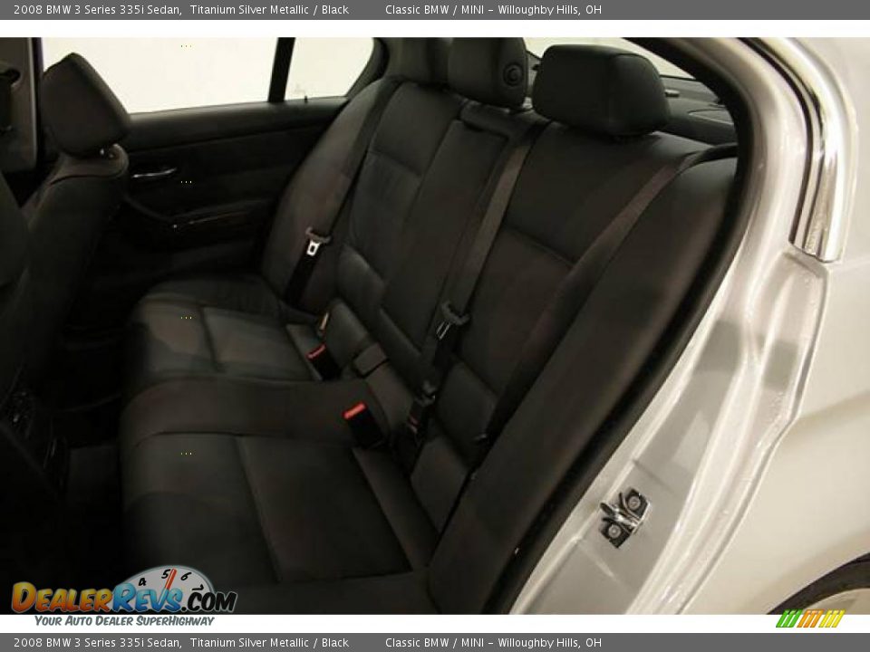 2008 BMW 3 Series 335i Sedan Titanium Silver Metallic / Black Photo #19
