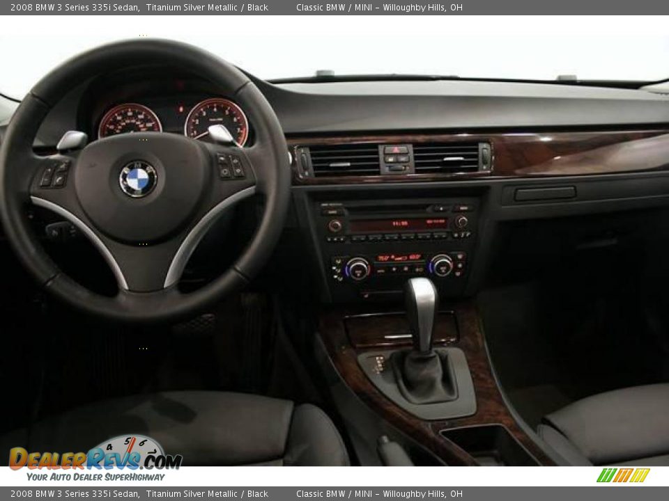 2008 BMW 3 Series 335i Sedan Titanium Silver Metallic / Black Photo #20