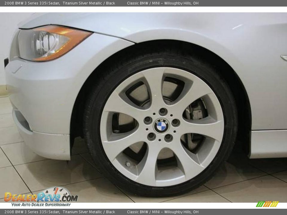 2008 BMW 3 Series 335i Sedan Titanium Silver Metallic / Black Photo #23