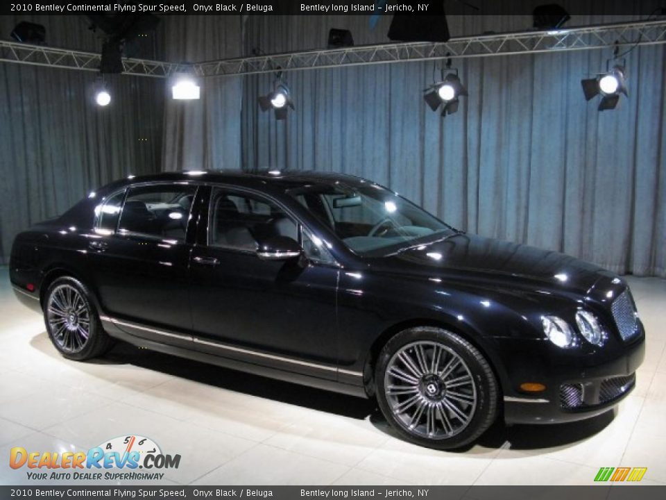 2010 Bentley Continental Flying Spur Speed Onyx Black / Beluga Photo #3