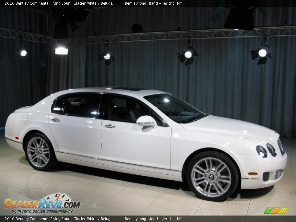 2010 Bentley Continental Flying Spur Glacier White / Beluga Photo #3
