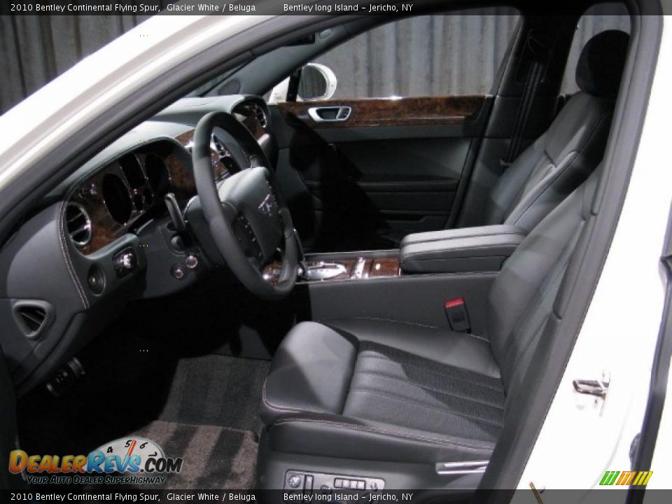 2010 Bentley Continental Flying Spur Glacier White / Beluga Photo #6