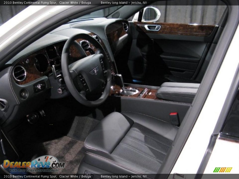2010 Bentley Continental Flying Spur Glacier White / Beluga Photo #7