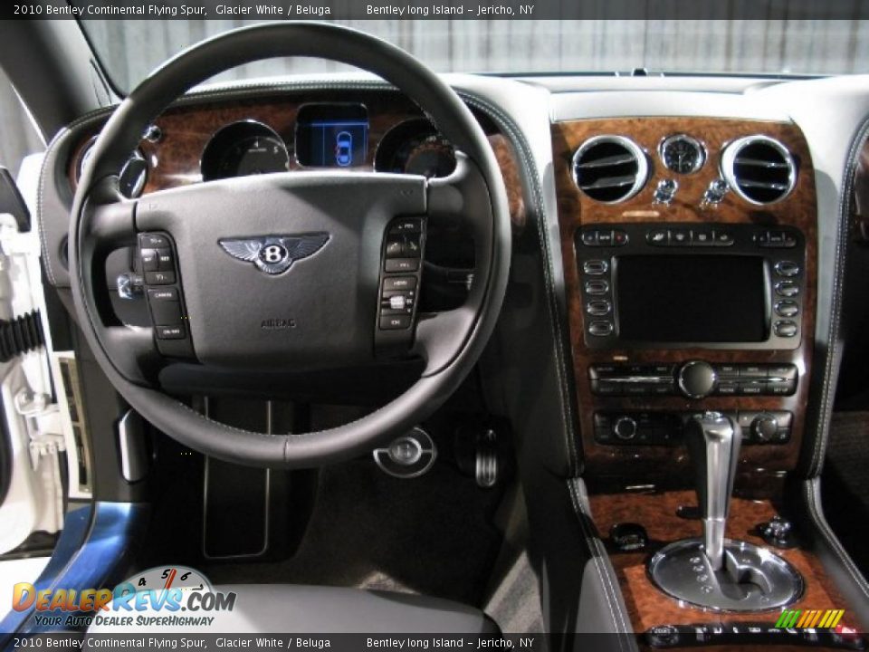 2010 Bentley Continental Flying Spur Glacier White / Beluga Photo #8