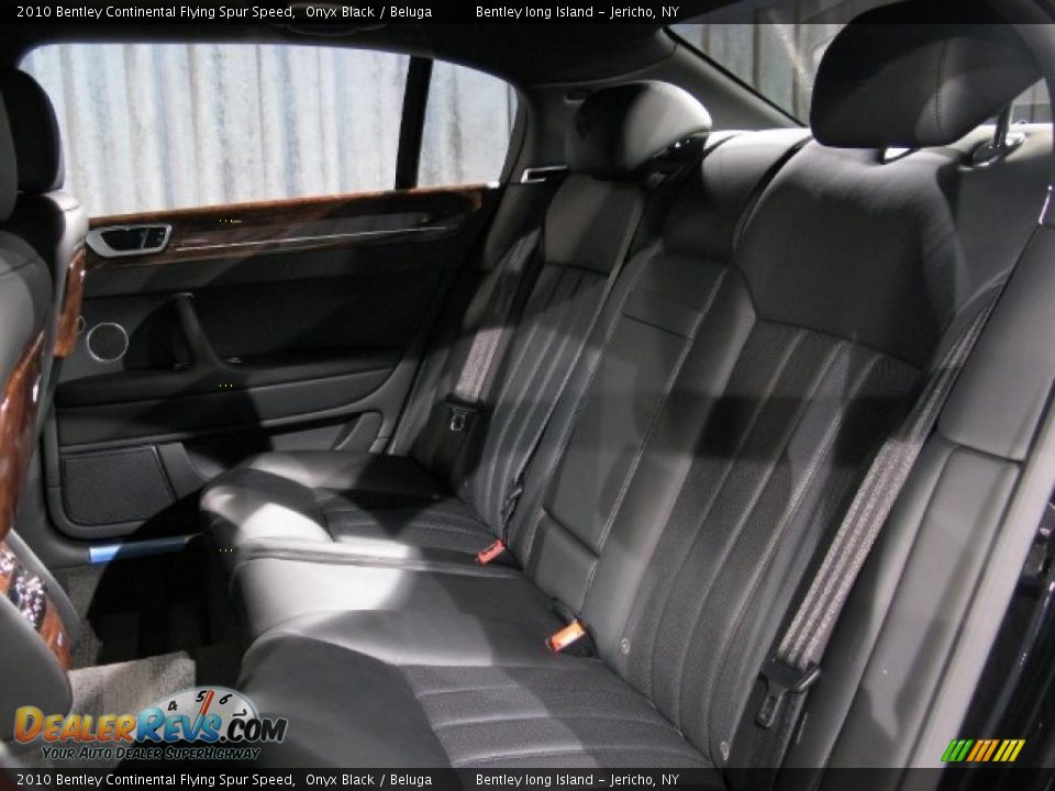 2010 Bentley Continental Flying Spur Speed Onyx Black / Beluga Photo #14
