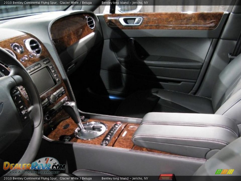 2010 Bentley Continental Flying Spur Glacier White / Beluga Photo #11