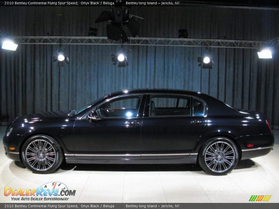 2010 Bentley Continental Flying Spur Speed Onyx Black / Beluga Photo #19