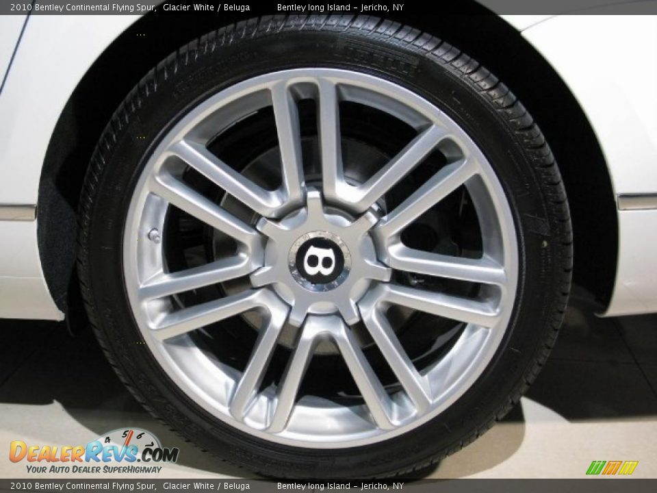 2010 Bentley Continental Flying Spur Glacier White / Beluga Photo #16