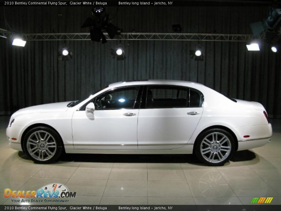 2010 Bentley Continental Flying Spur Glacier White / Beluga Photo #17